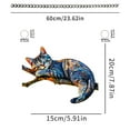 thumbnail image 3 of Limited Time Offer! Lssam Whimsical Cat Suncatcher Window Hanging - Stained Glass Style Acrylic Pendant with Rainbow Prism Effects, No-Drill Decor for Living Room/Bedroom/Kitchen Light Display, 3 of 6