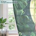 thumbnail image 4 of Yayeee Window Curtains Light Filtering 63"x42" Grommet Panel Pair Home Living Room Decor, Moon Flamingo, 4 of 7