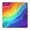 Rainbow Tie Dye, variant on Rainbow Tie Dye Wave Pattern Square Fitted Tablecloth with Elastic Edge,Square Table Cover,Washable Elastic Table Cover for Home Kitchen Party Decor 34"x34"