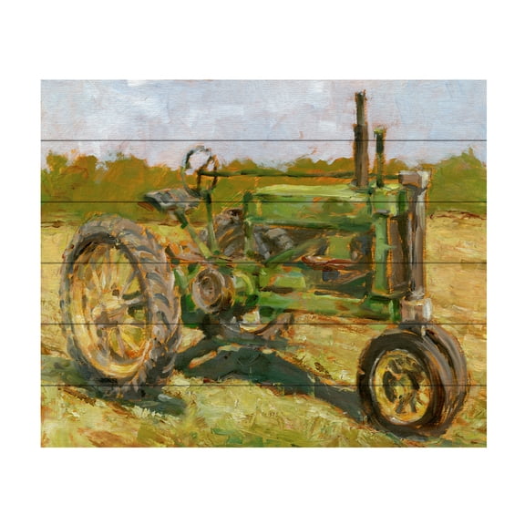 Ethan Harper 'Rustic Tractors I' Wood Slat Art 18x22