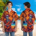 thumbnail image 3 of Camisa de hombre Harajuku con estampado de guitarra en 3D, ropa de calle de hip hop para hombre, camisa holgada de gran tamaño, blusas casuales de moda de manga corta, 3 of 5