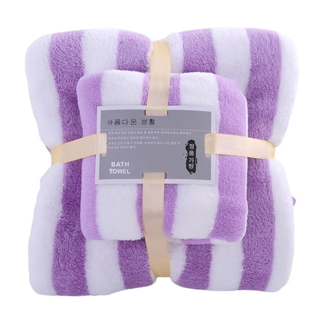 Ohufall Velvet Absorbent Bath Towels For Adults Face Towel Bath Towel Set Soft Comfortable Highly Absorbent Soft Bathroom Towels Set Large Bath Towels
