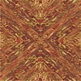 thumbnail image 1 of Ahgly Tapis d'Intérieur Lavable en Machine Carré Orange Transitionnel, 5 Pieds Carré, 1 of 7