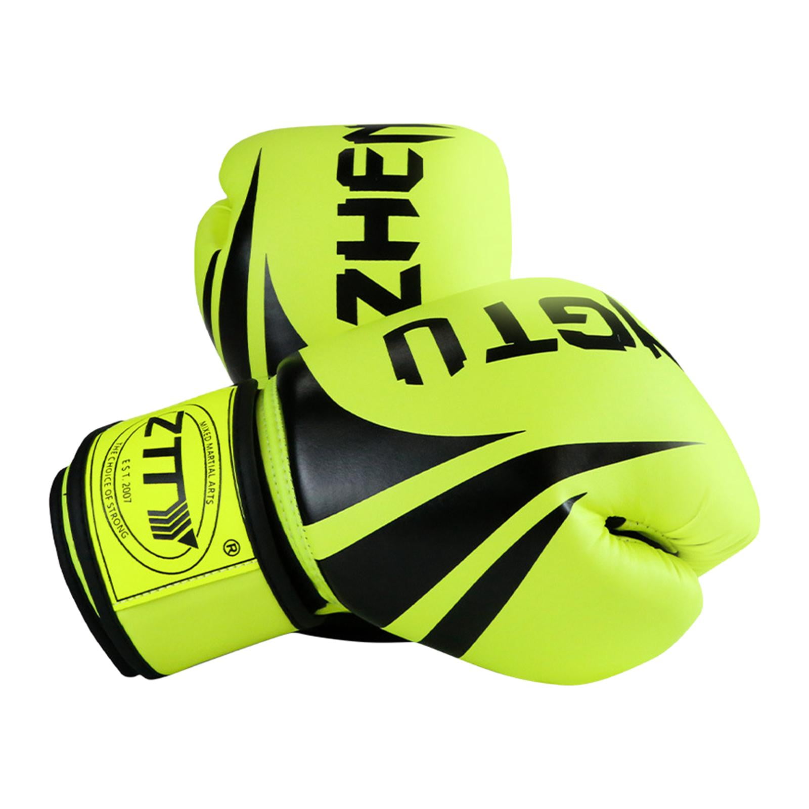 DimyFew Boxing Gloves Durable Lightweight Mma Protective Gear Sparring Gloves Karate for Green