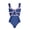 Y259 Blue Bikini, variant on Women's One Piece Swimsuit with Conservative Covering Lace Up Skirt Big Bow Bikini Set for Summer Beach Wear