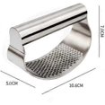 thumbnail image 5 of Garlic Press Rocker - Stainless Steel Garlic Mincer Garlic Crusher, New Innovative Garlic Chopper for Smash Garlic (Imperial Silver), 5 of 5