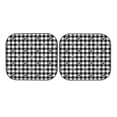 thumbnail image 5 of Lsque Black Tartan Plaid 2 PCS Windshield Sun Shade | CarFoldable Window Covers | Car Accessories Reflect UV for Universal Cars SUV Truck | Large, 5 of 7