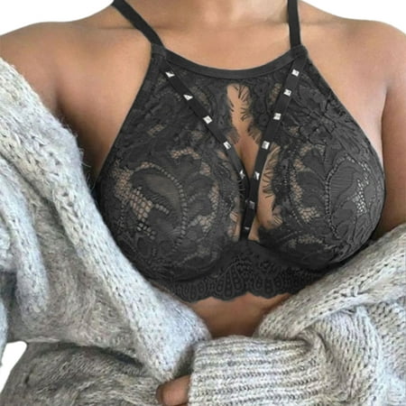 

Lovaru Women s Floral Lace Bra Spaghetti Straps Underwear