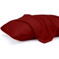 thumbnail image 1 of Fundas de almohada Utopia Bedding King de 50 x 100 cm, 2 unidades, microfibra roja, 1 of 6