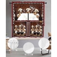 thumbnail image 2 of Red Chef Swag Curtains for Living Room/Bedroom Windows, Kitchen Gourmet Black Plaid Vintage Kitchen Curtains and Valances Set 36 Inch Length, Light Filtering Swags Valance Curtain Panels, 2 of 5