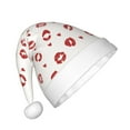 thumbnail image 2 of Vsdgher Lips Kiss Christmas Hat, Santa Hat for Kids Xmas Holiday Hat Red Classic Christmas New Year Festive Party Supplies, 2 of 6