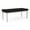 OpenHouse Black, variant on Lesro Lenox Steel Fabric 2-Seat Waiting Room Guest Bench in Silver/Open House Navy