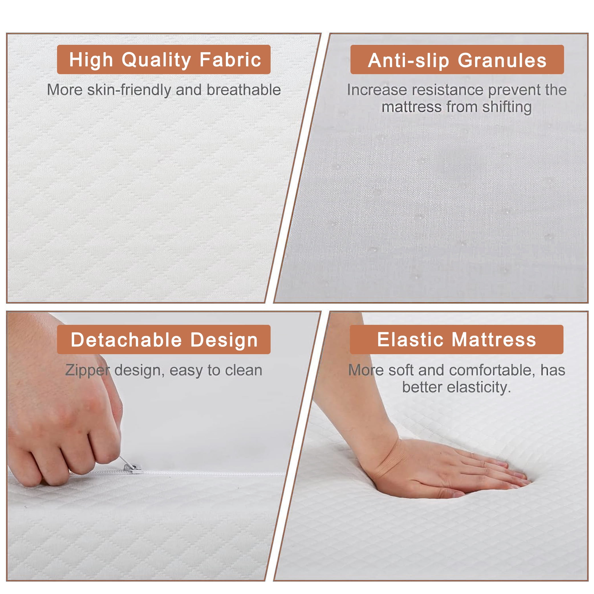 XF XINFENG 8 Inch Twin Single Mattress Memory Medium Firm Foam CertiPUR-US Certified Sleep & Pressure Relief Mattress-in-a-Box, White