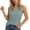 Light Blue, variant on Knit Sleeveless Top Casual Round Neck Camisole Soft Stretch Basic Solid Color Tank For Everyday Wear, S, Red