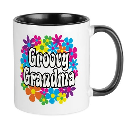

CafePress - Groovy Grandma Mug - Ceramic Coffee Tea Novelty Mug Cup 11 oz
