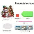 thumbnail image 2 of Kits Arte Diamantes Escritorio Muñeco Nieve Navidad Lindo para Adultos Principiante, 2 of 9