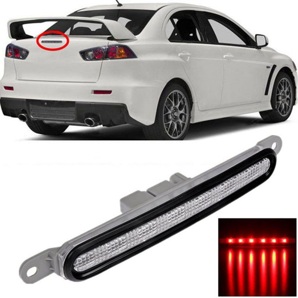 Luz Trasera Trasera del Coche Tercera LáMpara Central LED de Montaje Alto Luz de Freno 8334A065 para Evolution EX 2008-2016