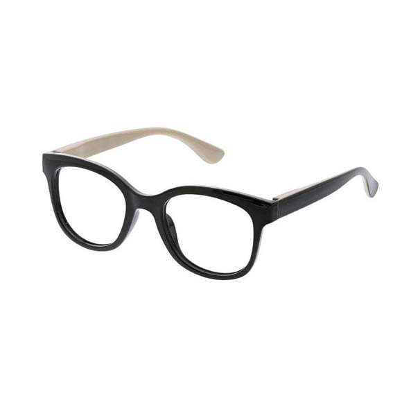 Peepers by PeeperSpecs Lunettes de Lecture Carrées Bleues pour Femmes, Noir, 50 + 1.5