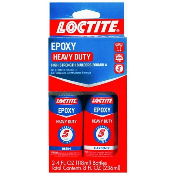 Loctite 1365736 Heavy Duty Epoxy Quick Set 8Fluid Ounce Bottle 3 Pack