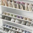thumbnail image 2 of MONSLIPA Entryway Shoe Cabinet with 3 Tipping Bucket Drawers, 3-Tier Shoe Rack Storage Organizer, White, 2 of 7