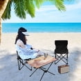 thumbnail image 6 of BZSMCE Camping Tables Simple Folding Table Fox with Golden Crown Pattern Size:23.6*15.7in, 6 of 7