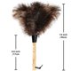 thumbnail image 2 of Plumero de plumas de avestruz plumero de plumas de avestruz genuinas naturales esponjosas con mango de madera y reutilizable ecológico, 2 of 5