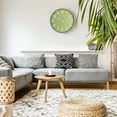 thumbnail image 3 of Wall Clock, Battery Operated, Modern Minimalist Design for Living Room, Office, Kitchen, Bedroom, and Bathroom - Quiet, Stylish, and Perfect for Any Room – Olive Green, 10 Inch, 3 of 5