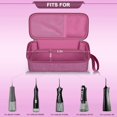 thumbnail image 2 of Suitable for/water flosser teeth pickers cordless rinsers protective cover. Water flosser pickers carrying storage box-red (only bag, no flosser included), 2 of 4