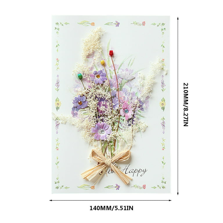 Dried Flower Greeting Card – Give Chances