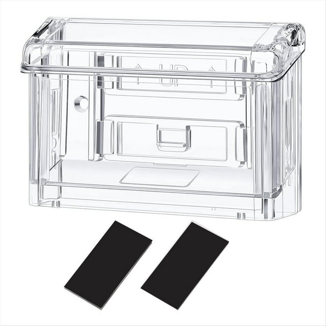 Portatarjetas de Presentación para Exteriores, de Acrílico, para Montaje en Pared, Incluye Soporte Transparente, Despegable y Adhesivo, para Oficina y Tienda.