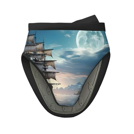 

Lukts Moonlit Sea Sailboat for Silicone Oven Mitts Heat Resistant Silicone Potholders Mini Oven Mitts Oven Glove Kitchen Mittens Pinch Mitts Cooking Mitts