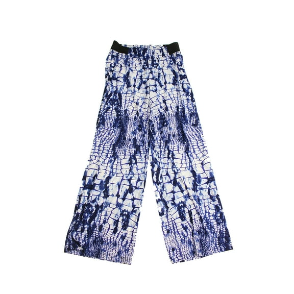 International Concepts Petite Blue Printed Soft Pants P-S
