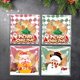 thumbnail image 5 of 100pcs Christmas Candy Cookie Bags Self-Adhesive Candy Cellophane Bags Xmas Party Decoration Navidad Gift Packaging Bag Supplies, 5 of 5