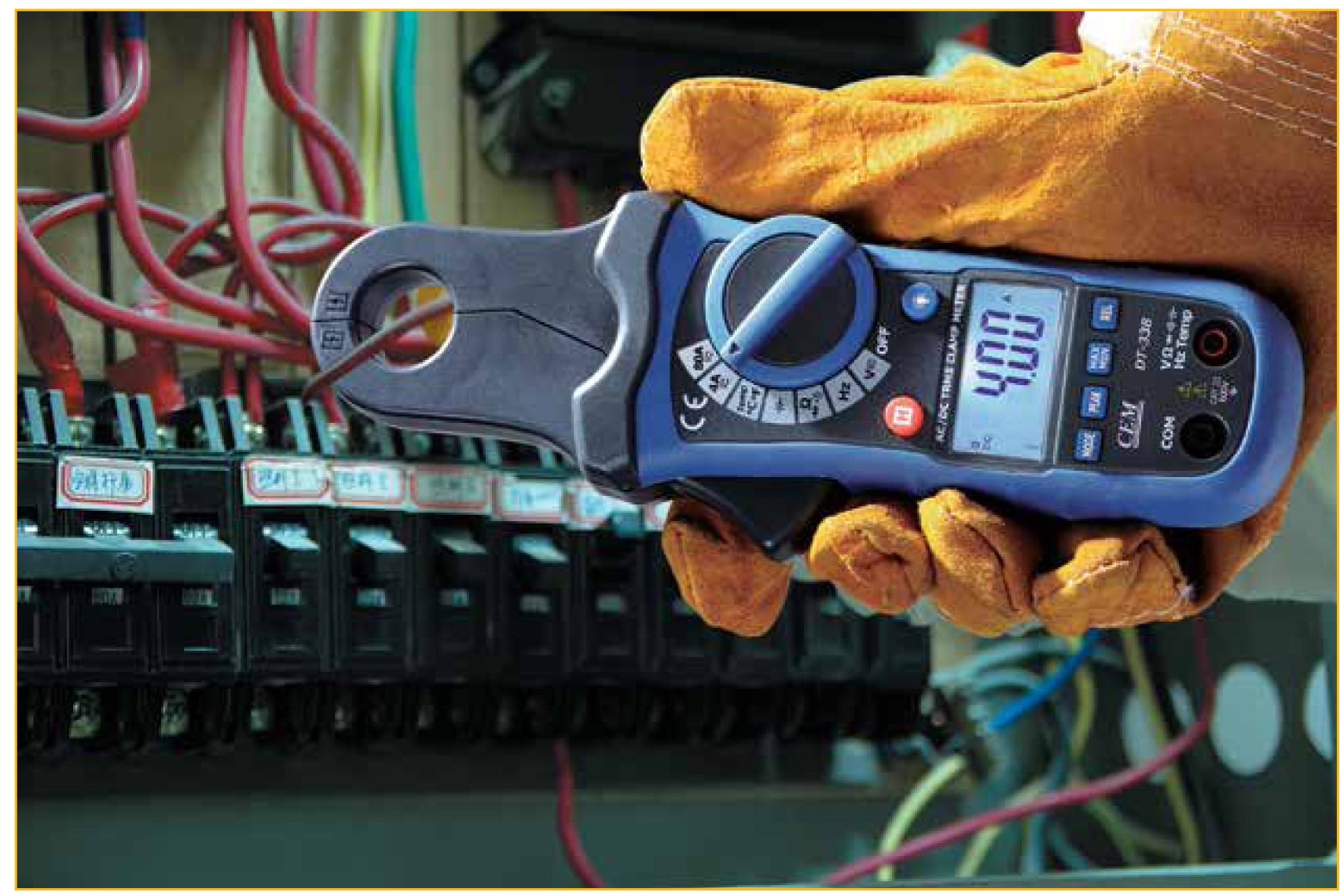 Ruby Electronics DT-338 80A / 1mA Clamp-on AC/DC Current Voltage Capacitance Frequency Resistance Temperature Meter True RMS