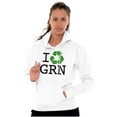 thumbnail image 4 of Recycle GRN Earth Day Save the Planet Hoodie Sweatshirt Women Men Brisco Brands L, 4 of 6