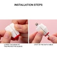 thumbnail image 4 of Cute Cartoon Avocado Durian Cola Cable Protector Data Line Cord Protective Case Cable Winder Cover for iPhone USB Charging Cable, 4 of 8