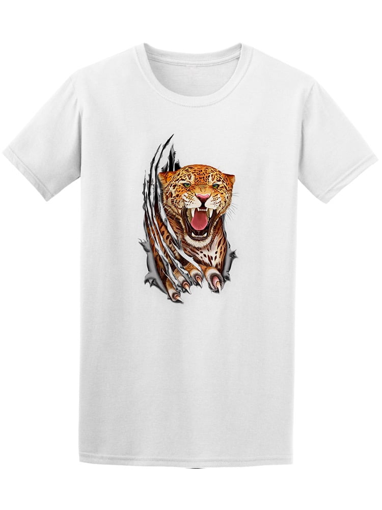 Jaguar Claws Tearing Fabric Tee Men's -Image by Shutterstock - Walmart.com