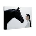 thumbnail image 4 of Stupell Industries Sleek Black Horse & Girl People Painting Wrapped Canvas Art Print Wall Art, 30 x 20, 4 of 8