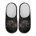 thumbnail image 2 of POLERO Soft Indoor Closed Toe Slippers Non-slip Sole Lightweight House Slippers Bedroom Home Shoes Adorable Pug Print, Size 7.5-8.5, 2 of 7