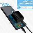 thumbnail image 5 of USB C Block,FiveBox 20W PD USB C Charger Block and 1pc Android Type C Cable USB C Charging Cable 6ft USB C Wall Charger Block USB C Brick Phone Charging Cord Type C Charging Block for Samsung,Black, 5 of 8