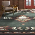 thumbnail image 2 of Rustic Southwestern Carpet Arrows Lodge Style Cabin Area Rug, 7' 8" x 10' 7" Rectangle, Green, 2 of 3