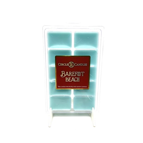 Circle E Candles Wax Melt Tart, Barefoot Beach Scent, Pack of 10 Tarts