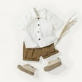 thumbnail image 6 of Boys' Button Down Shirts White Polo Shirts for Boys Boys Formal Shirt Boy Uniform Shirts Boys Girls Fashion, 6 of 9