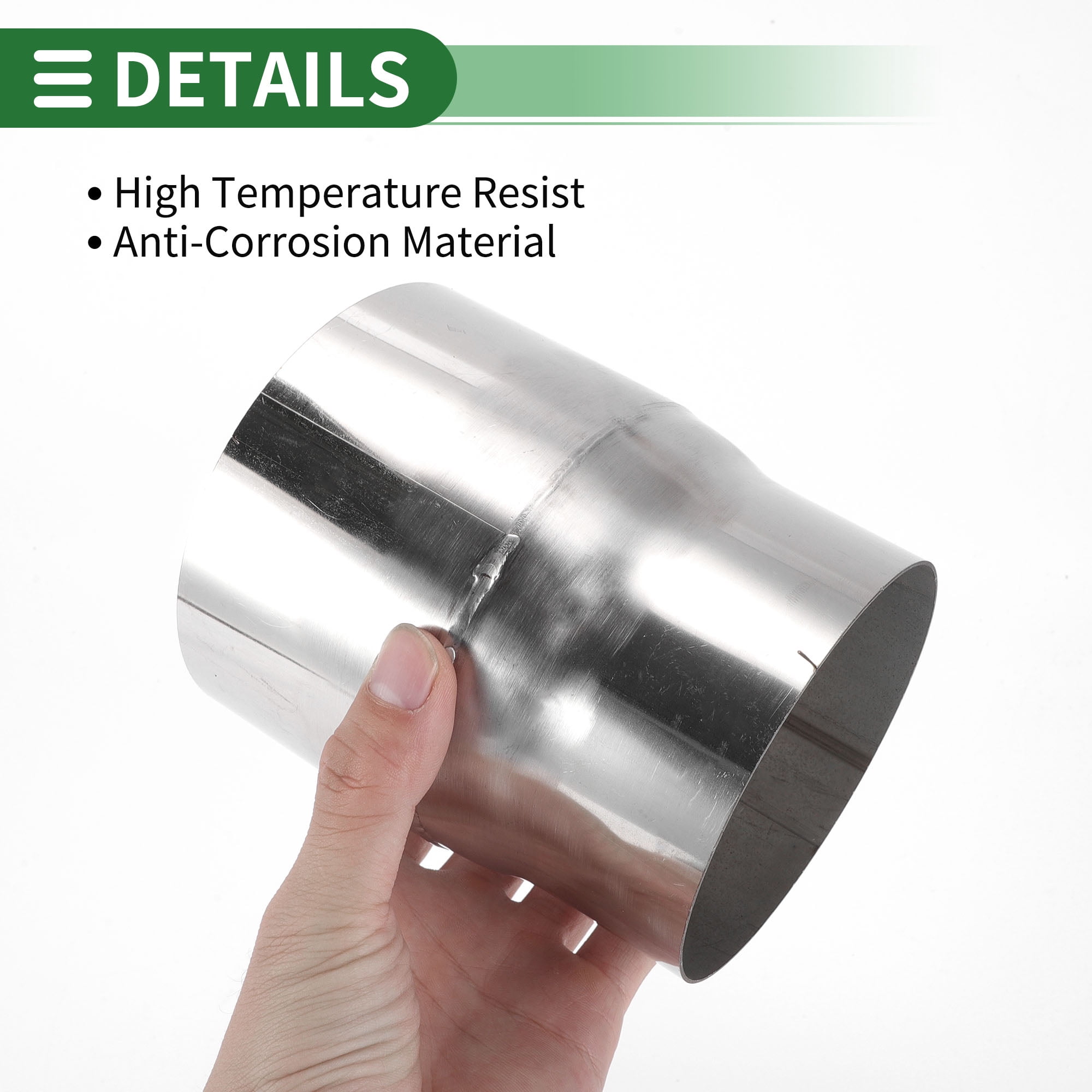 Unique Bargains Mandrel Exhaust Pipe Adapter Concentric Reducer 4'' OD to 4.5'' OD