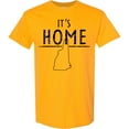 thumbnail image 3 of Inktastic It's Home New Hampshire State Outline Distressed Text T-Shirt, 3 of 5