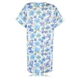thumbnail image 5 of JEFFRICO House Dresses for Women with Pockets - Lightweight Breathable Short Sleeve Muumuu & Nightgowns - Snap Front Housecoat and Dusters for Women, 5 of 5
