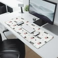 thumbnail image 2 of Long Mouse Pads for Desk,White Cow Colorful Moo Pattern Desk Mats on Top Of Desks, Desk Mouse Pad Extra Large with 3mm Non-Slip Base and Stitched Edge for Gaming,Office,Work,Home 31.5"x11.8", 2 of 6