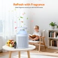 thumbnail image 6 of AIRROMI AIRROMI A2002 Air Purifier - For Large Rooms up to 660 sq ft - True HEPA Filter for Efficient Dust & Germ Removal - Built-in Aromatherapy Diffuser & Soft Night Light for Better Sleep Blue, 6 of 11