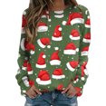 thumbnail image 1 of Gibobby Sudaderas Navideñas para Mujeres Camisas de Navidad para las mujeres de manga larga sudaderas casual otoño moda ajustado camiseta túnica blusa(AG,G), 1 of 4