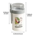 thumbnail image 2 of Vauban Salad Cup with Lid - Reusable Glass Food Storage | BPA-Free Meal Prep Container for Salad, Lunch, Travel & More, 2 of 7